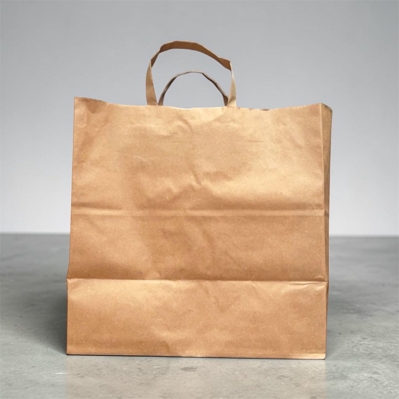 Sac papier cabas à poignées, vue de face